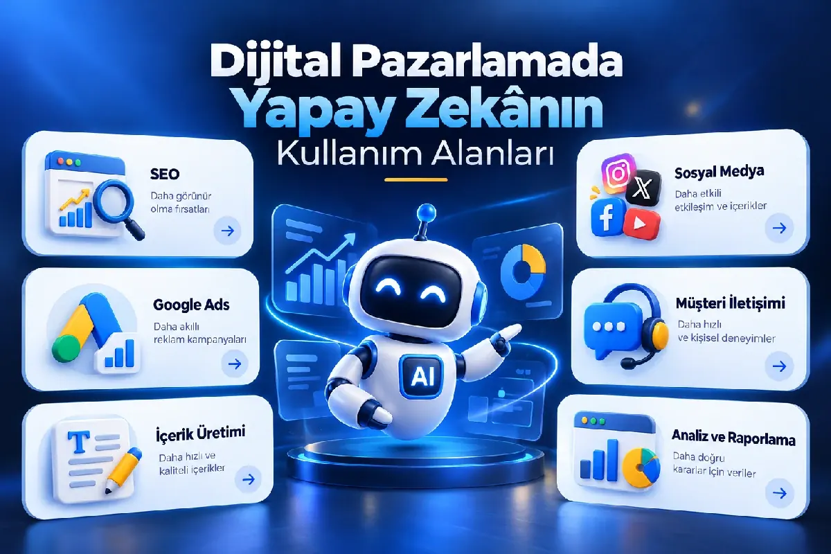 Dijital pazarlamada yapay zekânın kullanım alanları